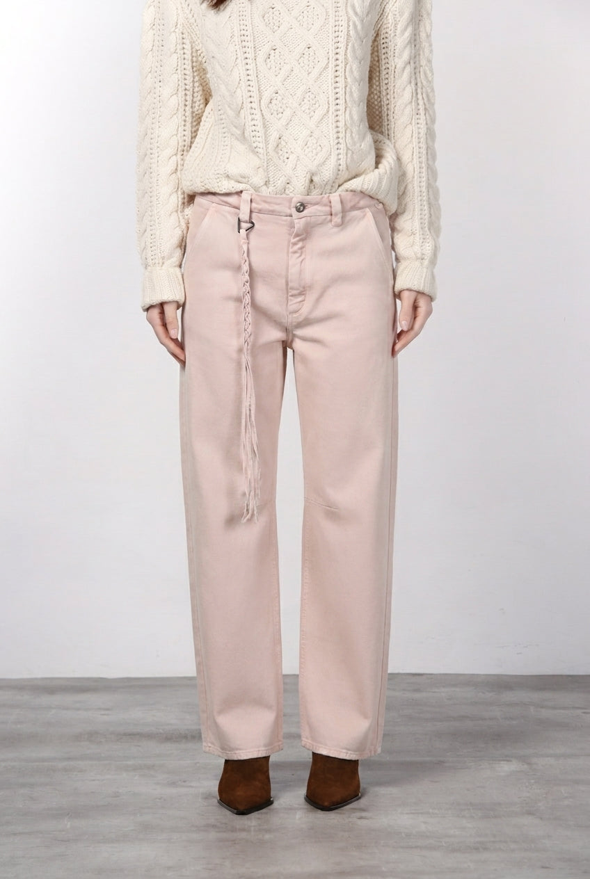 Virginie pantalon chino femme en twill balloon fit ①
