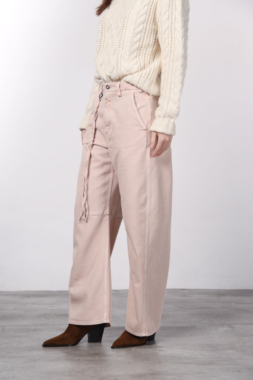 Virginie pantalon chino femme en twill balloon fit ①
