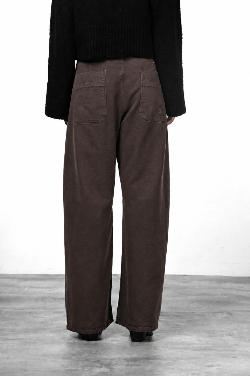 Silvye pantalon chino femme en twill balloon fit