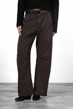 Silvye pantalon chino femme en twill balloon fit