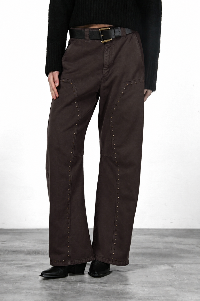 Silvye pantalon chino femme en twill balloon fit