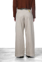 New York Wide women’s chino trousers in satin, wide leg