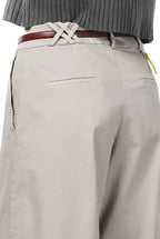 New York Wide women’s chino trousers in satin, wide leg