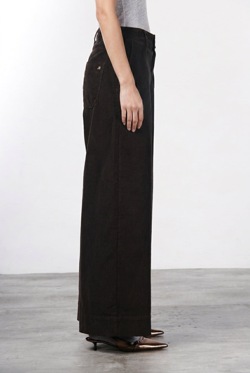 New York Wide pantalone chino donna in velluto 500 righe wide leg