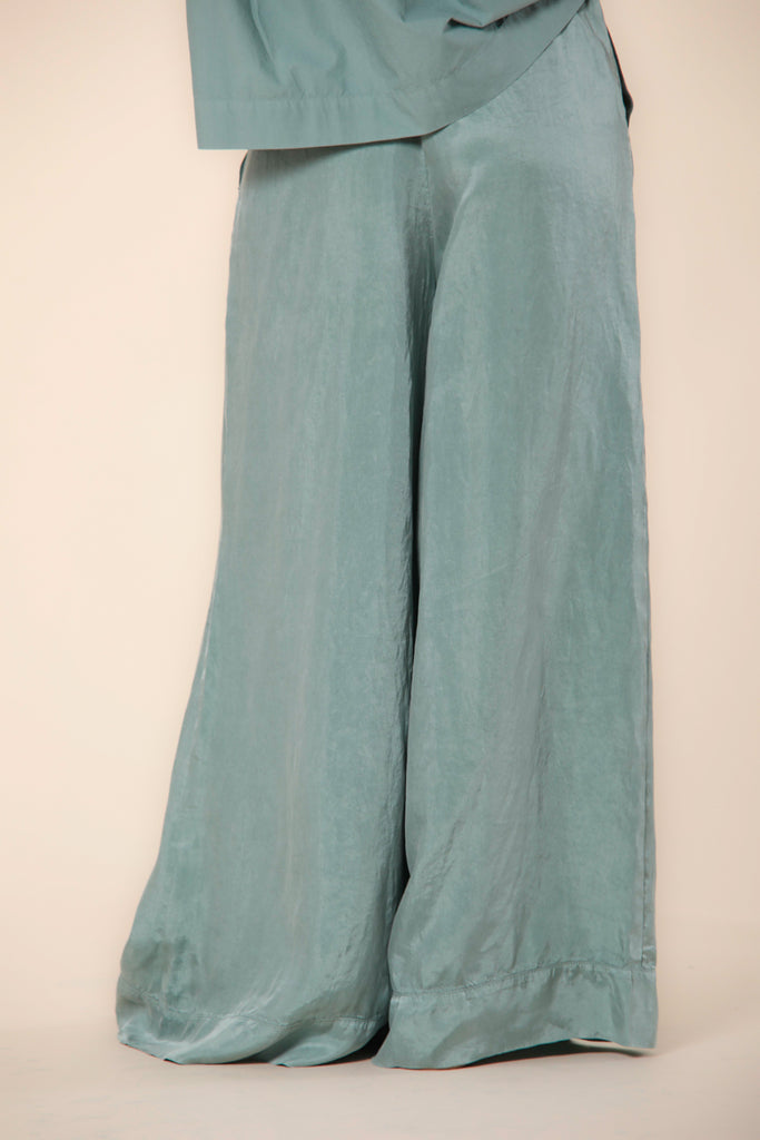 image 5 of women's chino pants in modal model portofino in mint green by mason's 