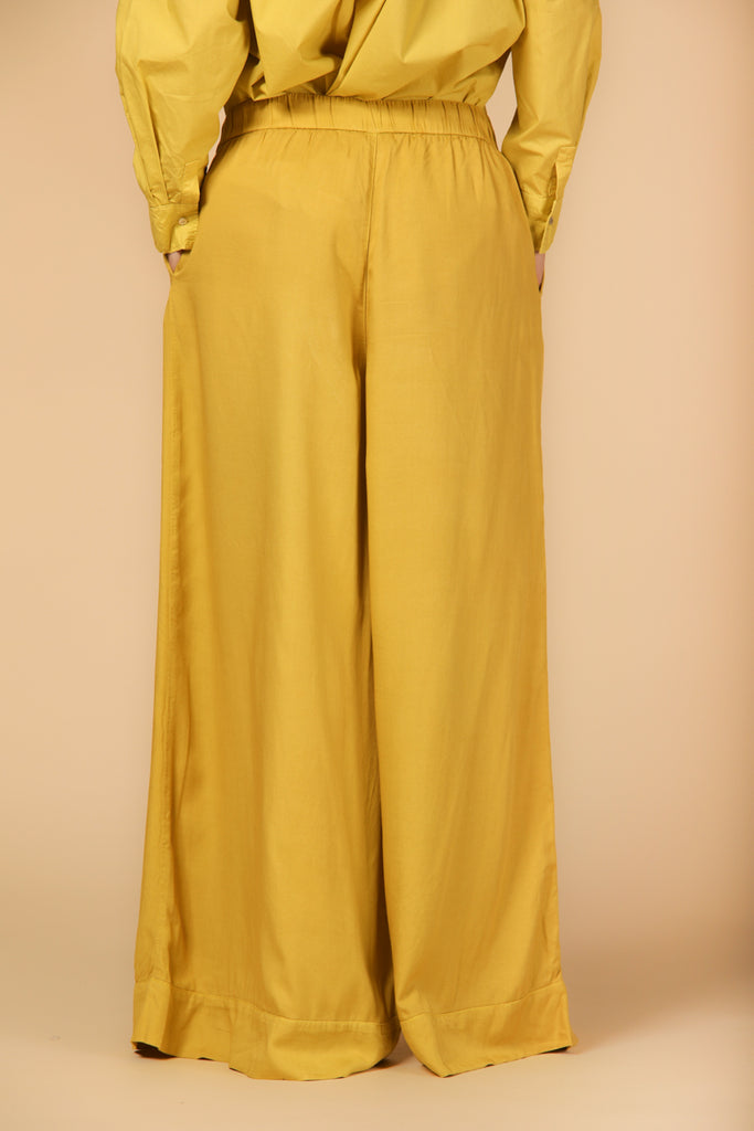 Image 5 of women's chino pants, Portofino model in yellow, relaxed fit by Mason's