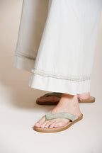 Portofino Cropped pantalon chino jogger femme en popeline wide leg