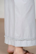 Portofino Cropped pantalón chino jogger mujer en popelín wide leg