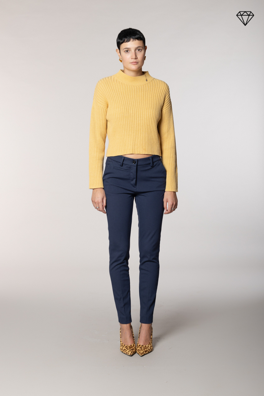 New York Slim pantalon chino femme en jersey technique slim fit ①