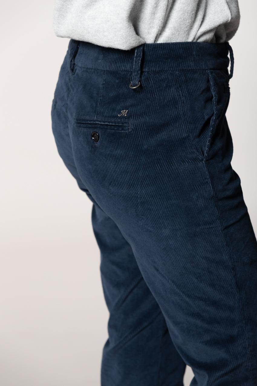 New York Slim pantalón chino mujer en pana slim fit