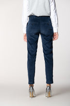 New York Slim pantalón chino mujer en pana slim fit