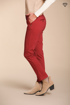 New York Slim pantalon chino femme en satin slim fit ①