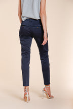 New York Slim pantalón chino mujer en raso stretch slim fit ①