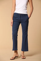 New York Trumpet women's chino pants in cotton and tencel piquet slim fit 