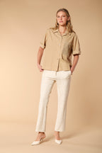 New York Trumpet women's chino pants in bicolor jersey slim fit 