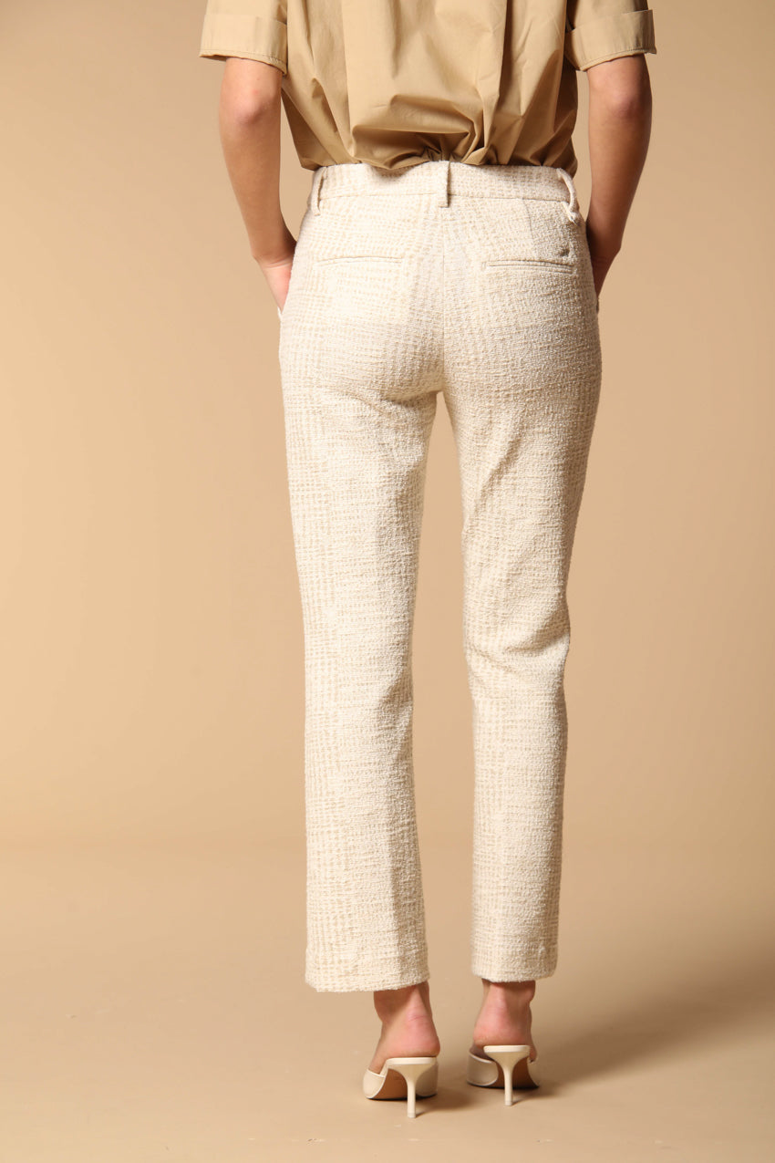 New York Trumpet women's chino pants in bicolor jersey slim fit 