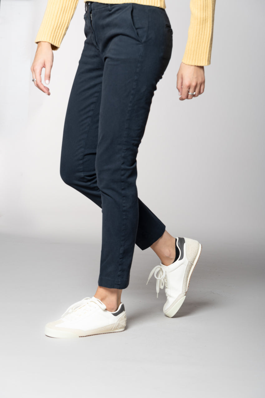 New York Slim pantalon chino femme en satin bistretch slim fit