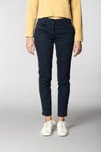 New York Slim pantalon chino femme en satin bistretch slim fit