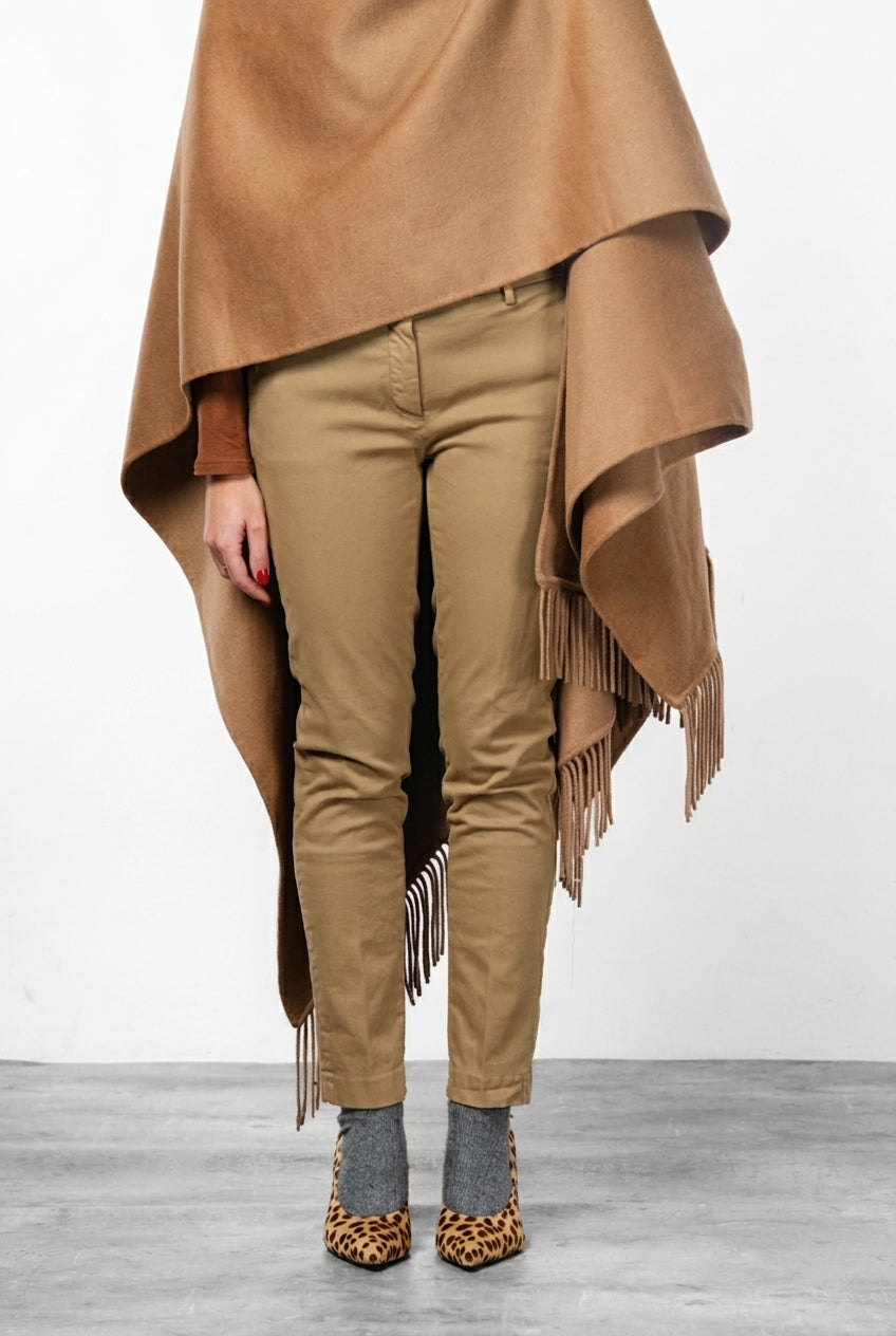 New York Slim women’s chino pants in satin with slim fit ①
