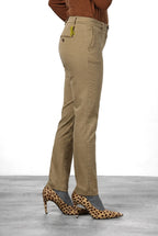 New York Slim women’s chino pants in satin with slim fit ①
