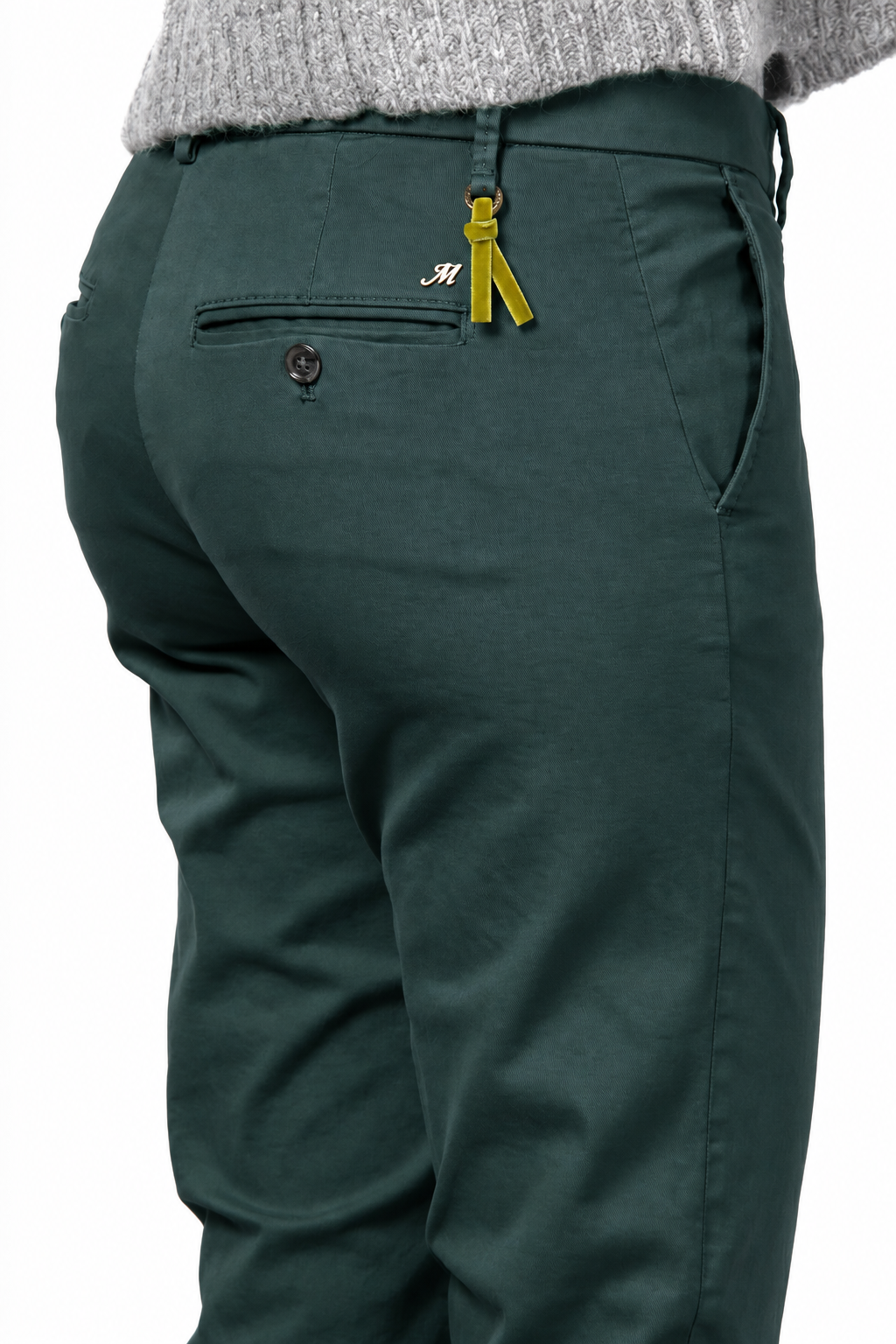 New York Slim pantalone chino donna in raso slim fit ①