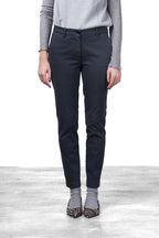 New York Slim pantalone chino donna in raso slim fit ①