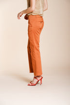 New York Trumpet Hose Chino Damen aus Stretch Satin slim fit