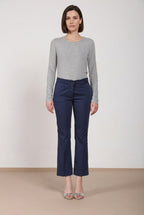 New York Trumpet women's chino pants in stretch satin slim fit