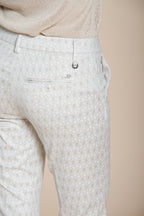 New York Trumpet pantalon chino femme en jersey motif losanges slim fit