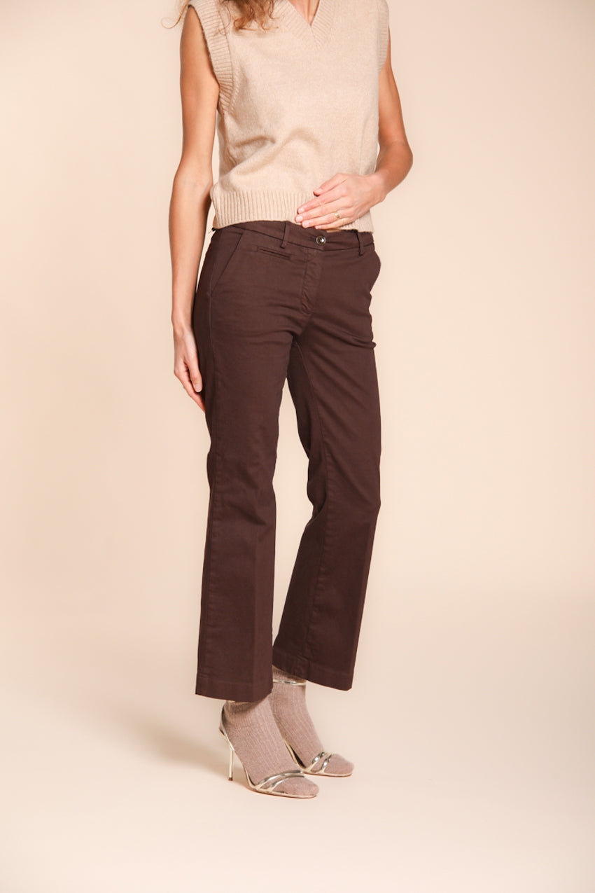 New York Trumpet pantalon chino femme en gabardine slim fit
