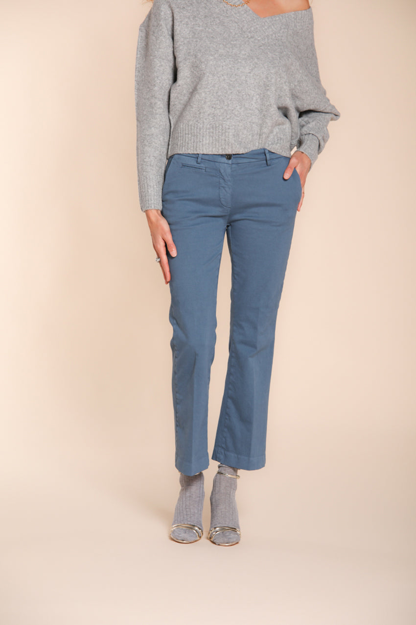 New York Trumpet pantalon chino femme en gabardine slim fit