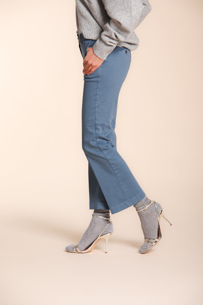 New York Trumpet Damen-Chinohose aus Gabardine Slim Fit