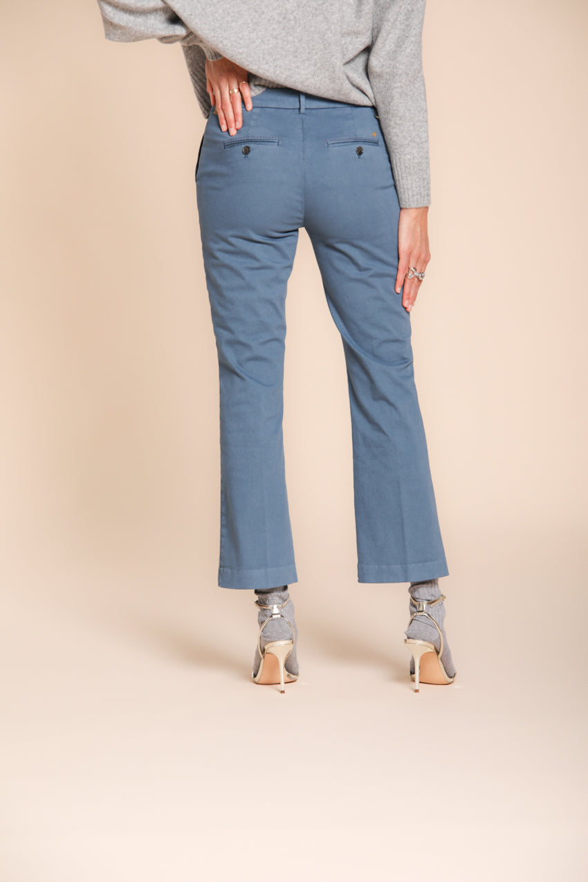 New York Trumpet Damen-Chinohose aus Gabardine Slim Fit