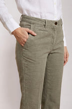 New York Trumpet pantalone chino donna in stuoia slim fit
