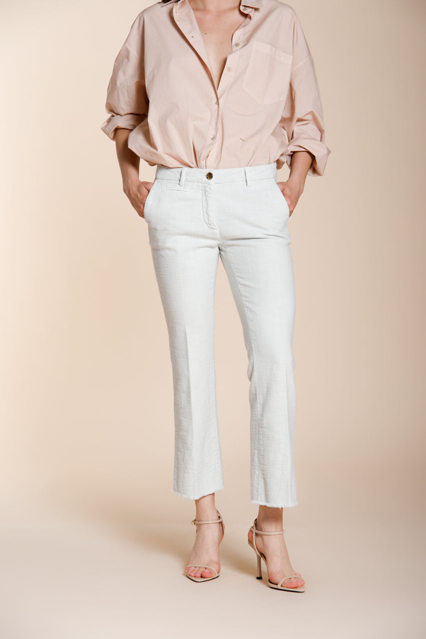 New York Trumpet pantalone chino donna in stuoia slim fit