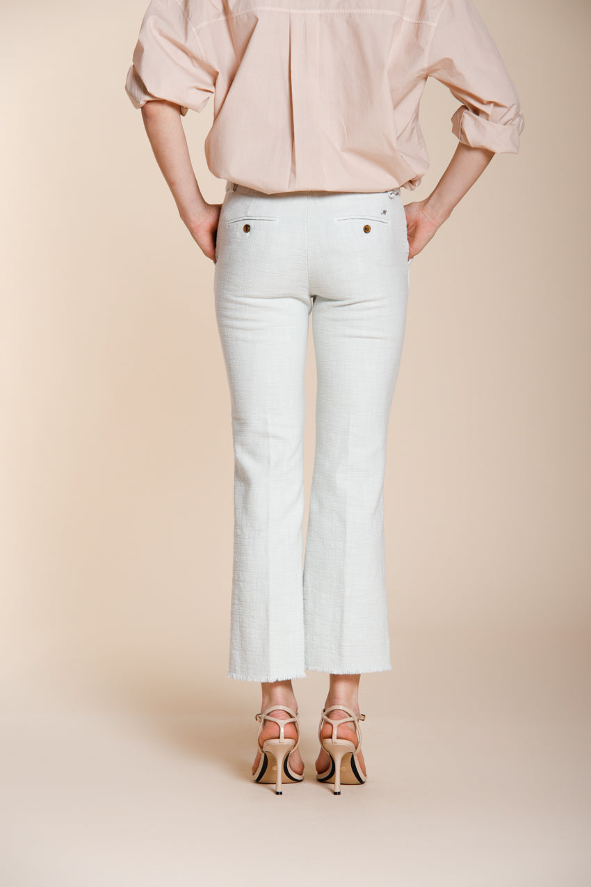 New York Trumpet pantalón chino mujer en tejido esterilla slim fit