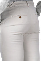 New York Trumpet women’s chino trousers in gabardine, slim fit ①