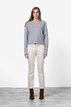 New York Trumpet women’s chino trousers in gabardine, slim fit ①