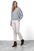 New York Trumpet women’s chino trousers in gabardine, slim fit ①