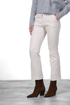 New York Trumpet women’s chino trousers in gabardine, slim fit ①