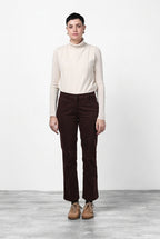 New York Trumpet pantalón chino de mujer en gabardina, slim fit ①