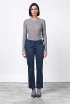 New York Trumpet women’s chino trousers in gabardine, slim fit ①