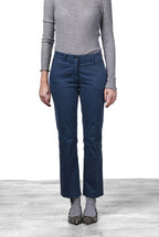 New York Trumpet pantalón chino de mujer en gabardina, slim fit ①