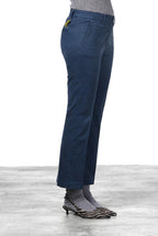 New York Trumpet pantalón chino de mujer en gabardina, slim fit ①