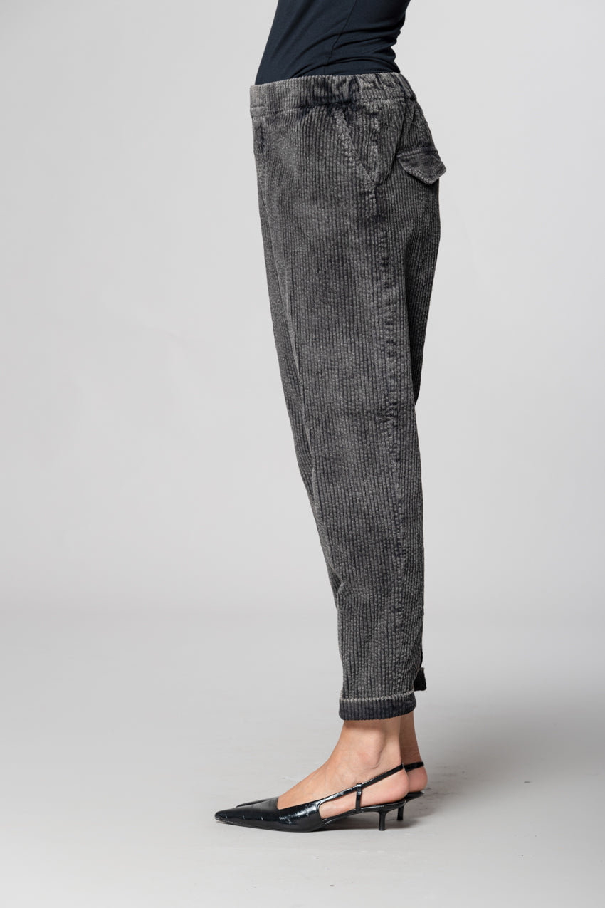 Malibu Jogger City pantaloni chino donna in velluto a coste relaxed fit