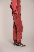 Foto 3 Malibu Jogger City pantaloni chino donna in velluto a coste relaxed fit