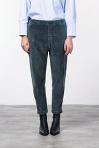 Malibu Jogger City pantalone chino donna in velluto a costa larga relaxed fit