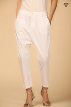Malibu Jogger women's chino pants in gabardine relaxed fit ①
