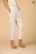 Malibu Jogger women's chino pants in gabardine relaxed fit ①