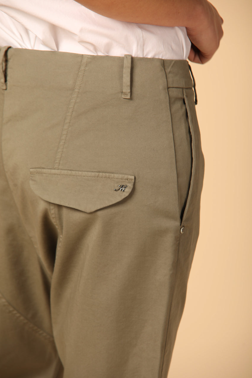 Image 3 of Women's Military Green Malibu Jogger Chino Pants, Relaxed Fit."
